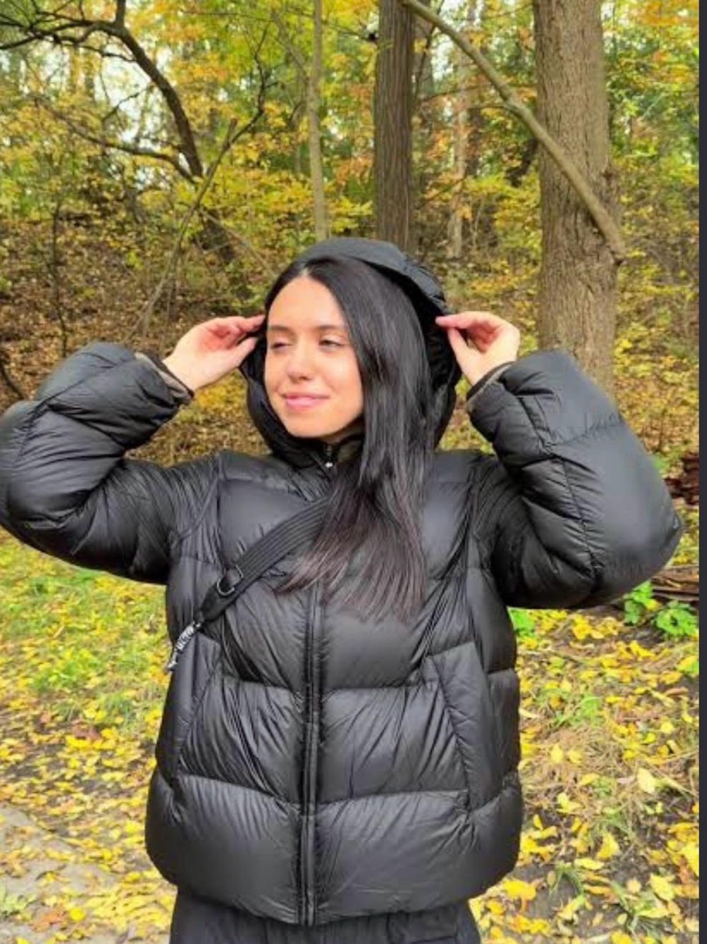 Old Navy Black Quilted Puffer Coat